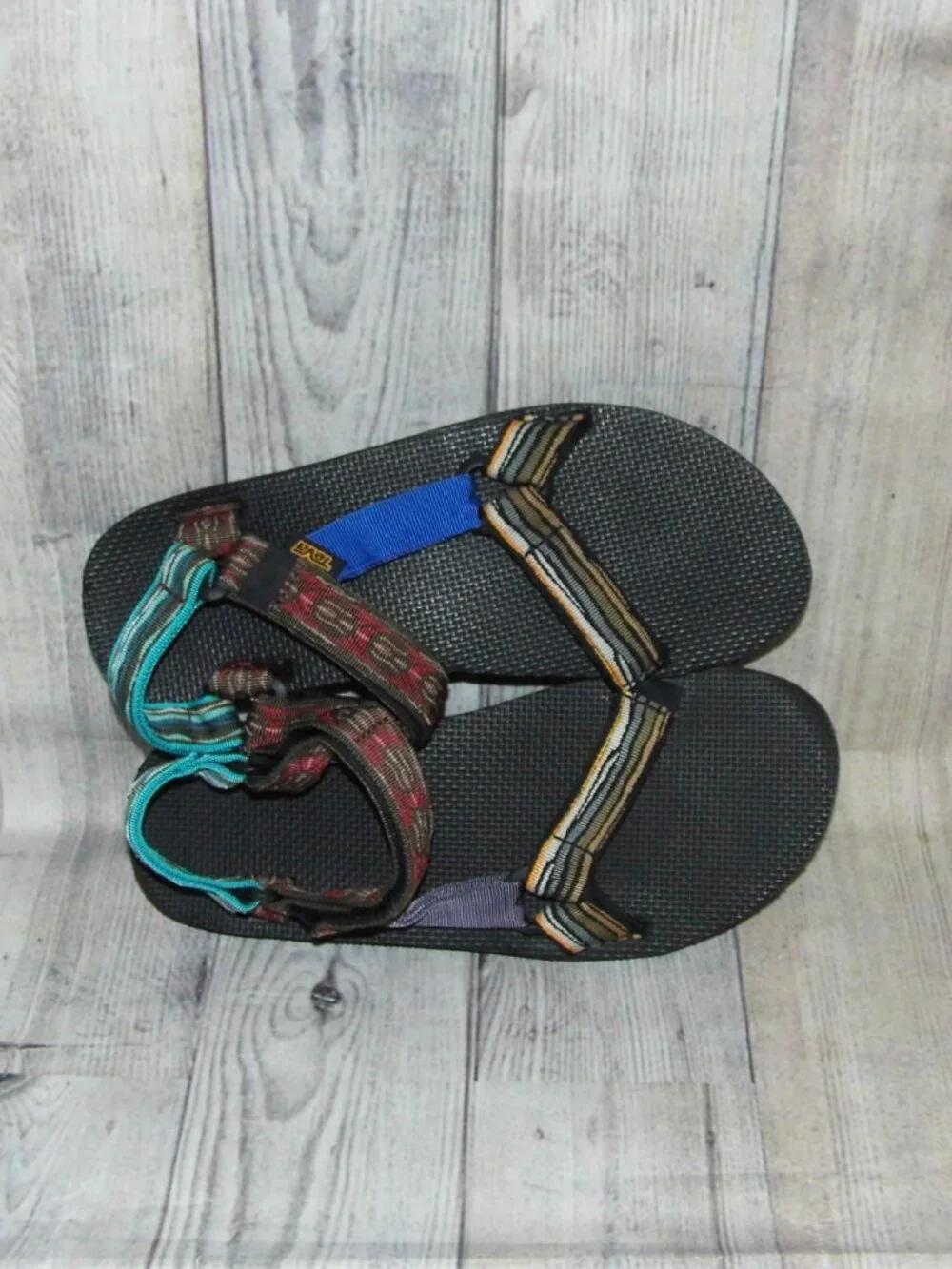 TEVA Original Universal Upcycle Multicolor Sport Sandals Mens Size 10
